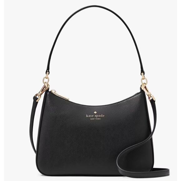 NWOT! Kate Spade Madison Convertible Shoulder Bag with Adjustable Strap Black - Picture 1 of 7